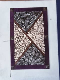 wall hanging frame stone work