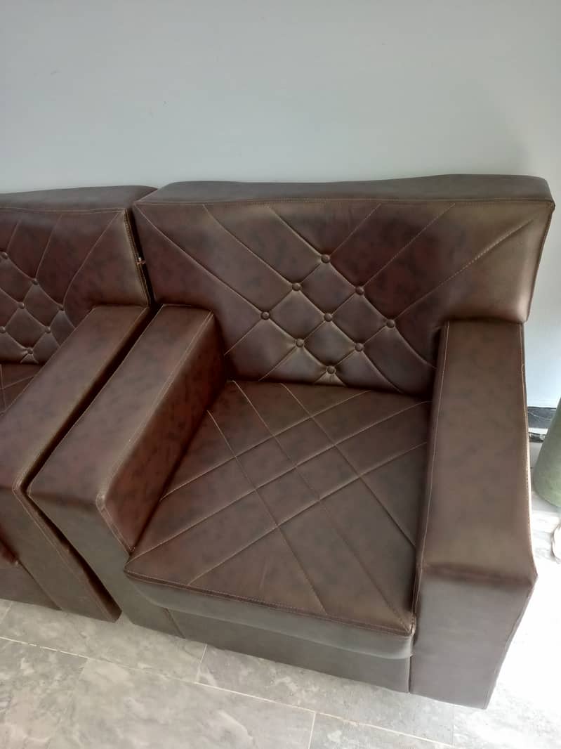 Leather Sofa Set 4