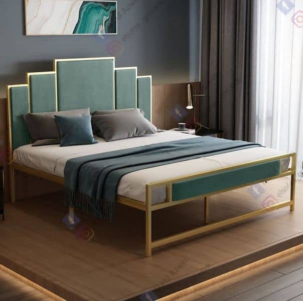 Iron Double Bed | Steel Bed | Furniture 0