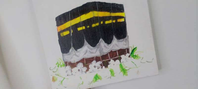 Makkah acrylic painting 1