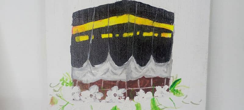 Makkah acrylic painting 2