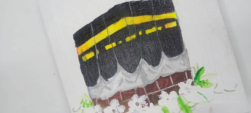 Makkah acrylic painting 3