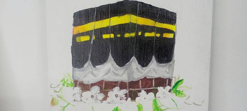 Makkah acrylic painting 6