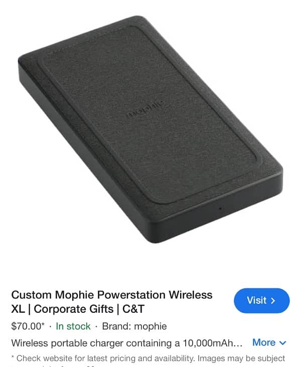 MOPHIE KA 100% ORIGINAL 10000 mAh WIRELESS POWER BANK HY 4