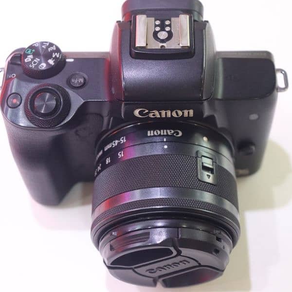 canon m50 mark ii mirrorless camera 15 45 mm lens f3.5 10sa10 charger 7