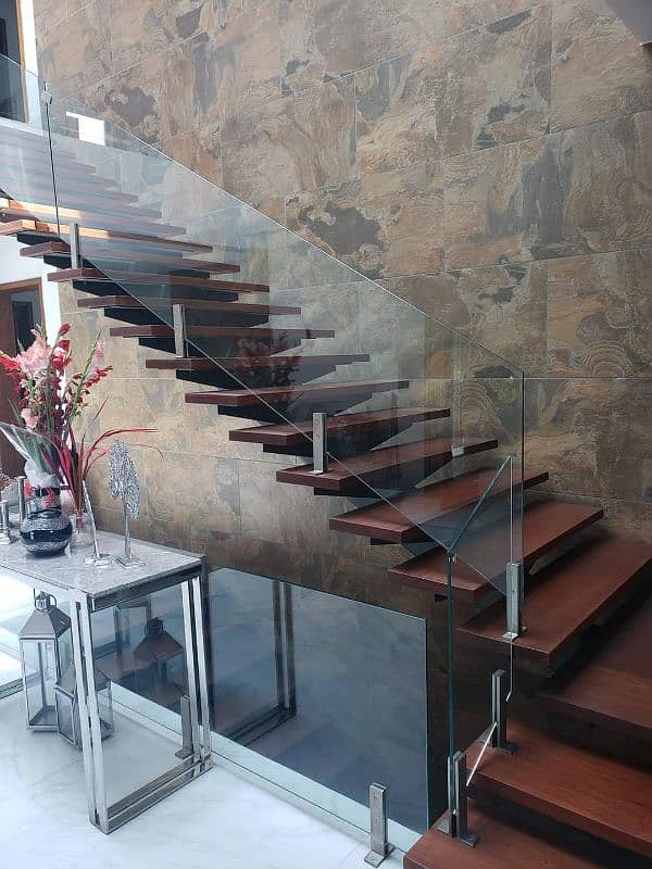 Glass railng / Stair glass railng / terrace glass railng 3