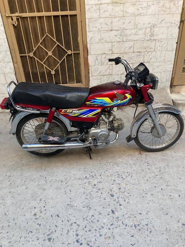 Honda CD70.2021 model h. Rawalpindi number. haa 1