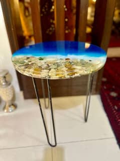 Handmade resin table