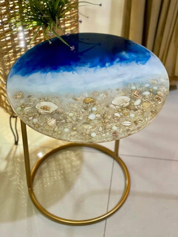 Handmade resin table 5