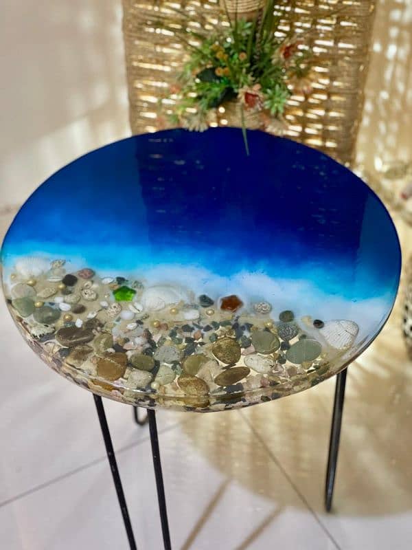 Handmade resin table 6