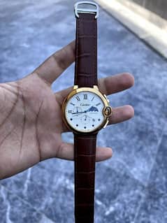 cartier chronograph working watch