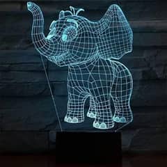 Elephant 3D illusion lamp