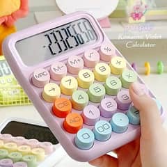 Colorful Mechanical Keyboard Calculator, Big Button Lcd Display, Handh