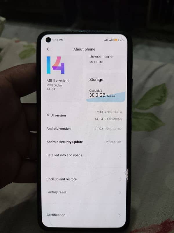 Xiaomi 11 lite 4G 6