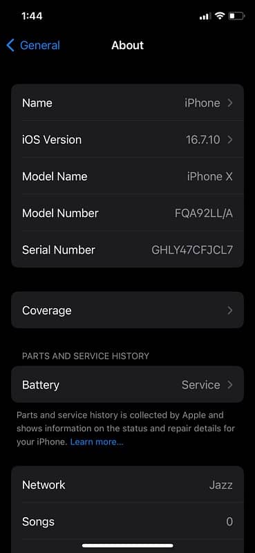 Iphone X 256 gb PTA Approved Dot 3