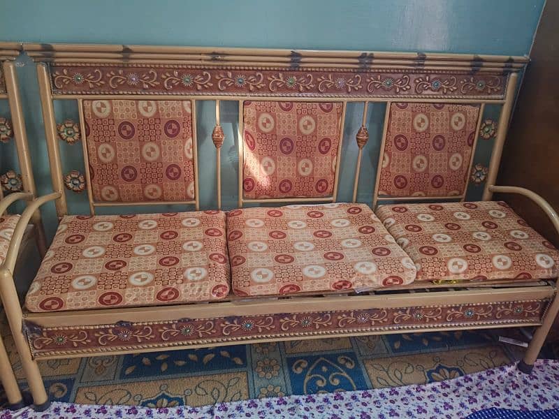 iron sofa set 3