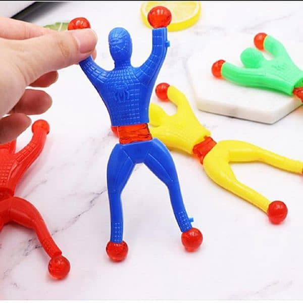 (Pack of 20) Sticky Spider Man Climbing wall Toy Set 0