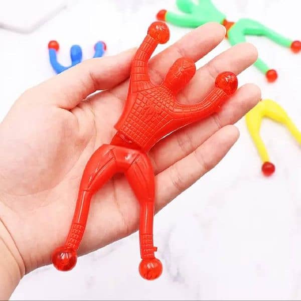 (Pack of 20) Sticky Spider Man Climbing wall Toy Set 2