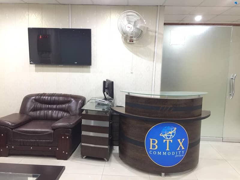 1800 Square Feet Fully Furnished New Corporate OFFICE FOR RENT GULBERG 11