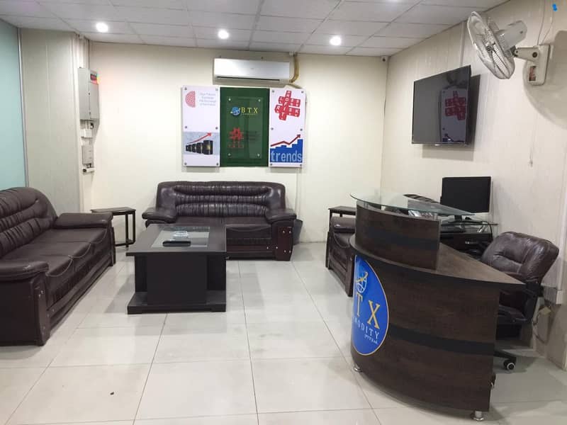 1800 Square Feet Fully Furnished New Corporate OFFICE FOR RENT GULBERG 12