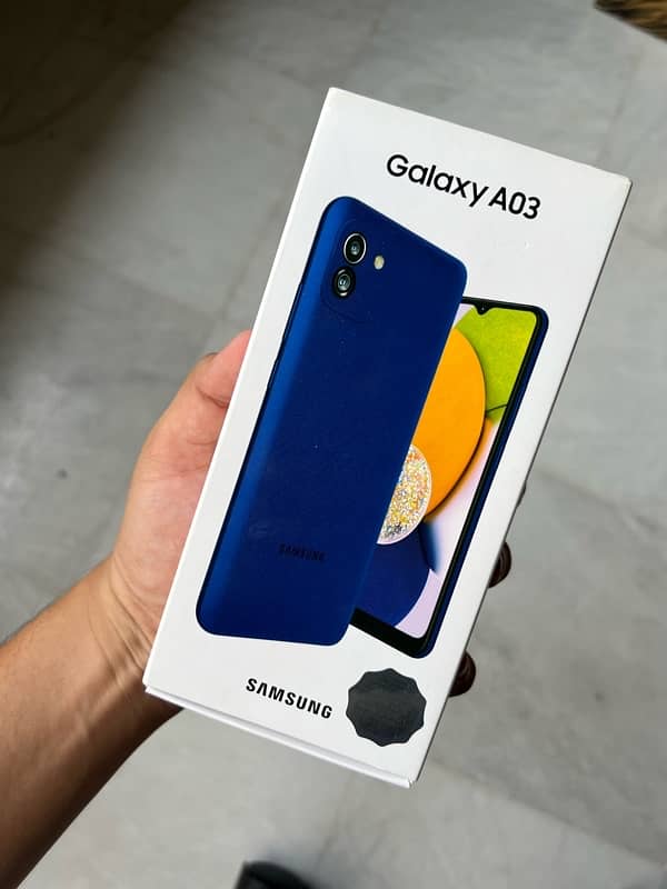 samsung galaxy A03 4GB ram 64GB storage 6