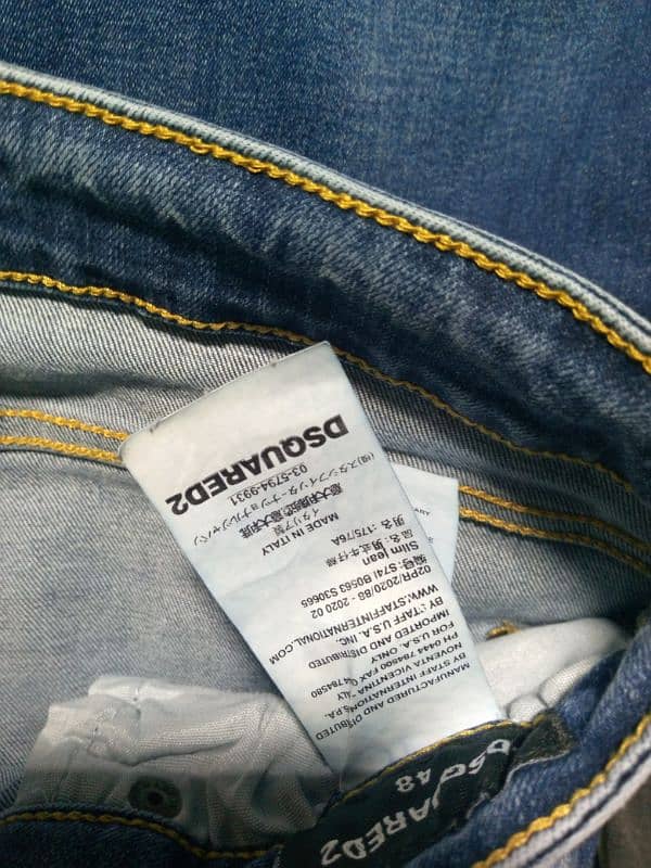 original dsquared 2 jean made in Italy used but new 3