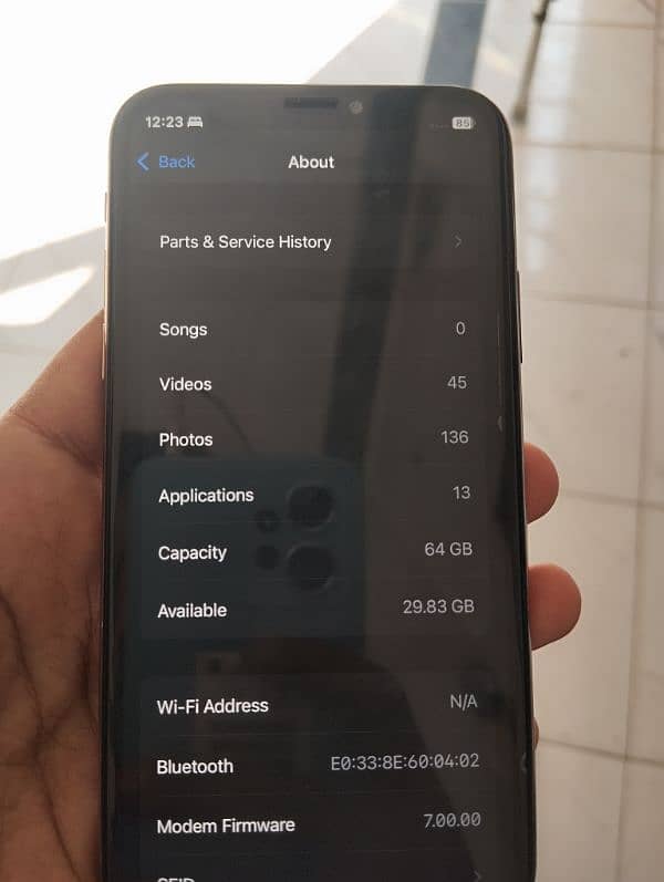 Iphone XS 64GB Non PTA face I'd not working only phone condition 10/10 2