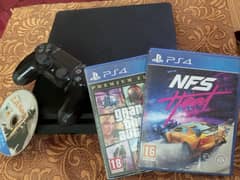 Play Station 4 Slim 1TB WITH [4 GAMES]