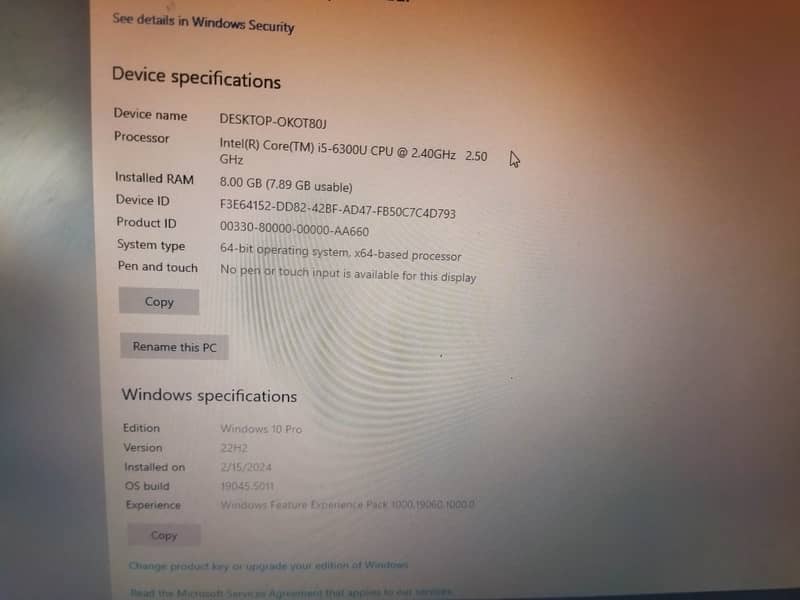 Dell latitude E5470, 8gb Ram , 256gb ssd, 6th generation,intel core i5 1