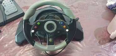 x box 360 steering wheel with padel