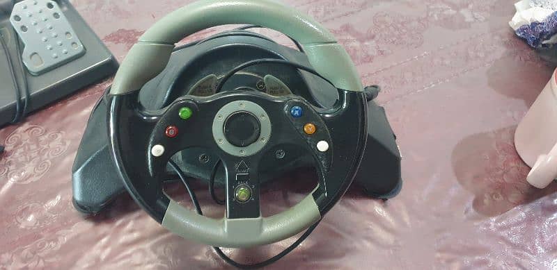 x box 360 steering wheel with padel 0