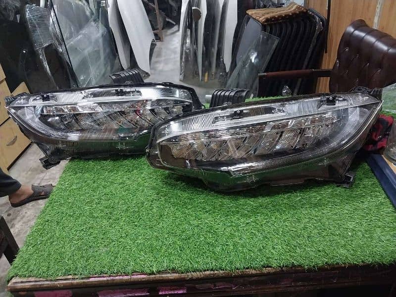 Honda civic 2016 to 2021 model headlight led available boxpack geniuen 0