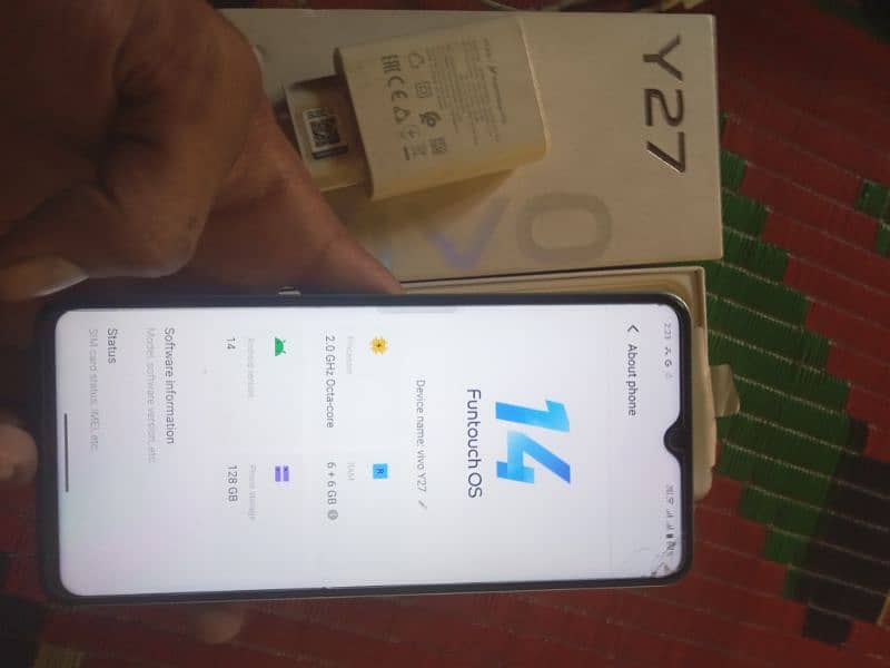 mobile vivo y27 6+6ram 128gb memory 03/49/770/36/89 is pa call kerin 4