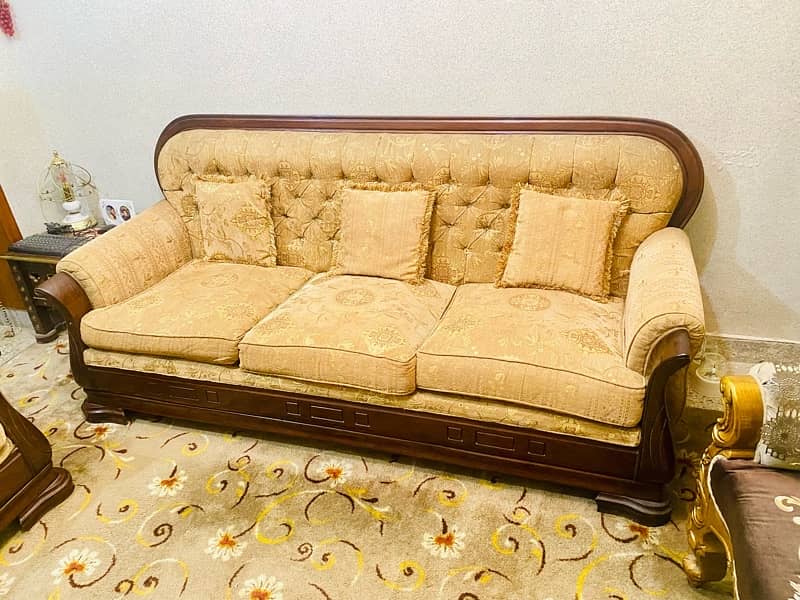 Wooden Sofa 5 seater 1