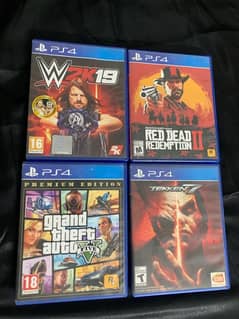 Red dead redemption 2 // tekken 7 // gta 5 // wwe 2k19 // ps4 // games