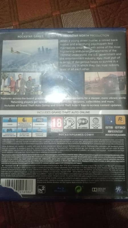 Gta 5 for ps4 and ps5. 1