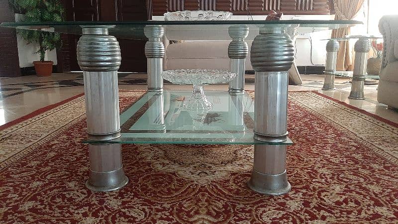 Glass center table for sale 1