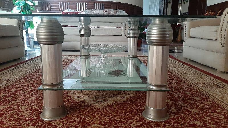 Glass center table for sale 2