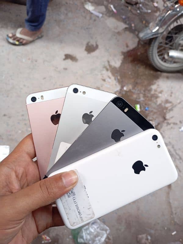 I phone 5s. Se. 5c  And 5 0