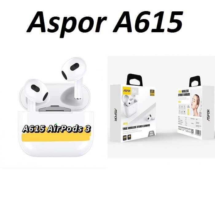 ASPOR A615 / A616 / A626 True Wireless Earbuds V5.3 400mAh 35 Hour Pla 0