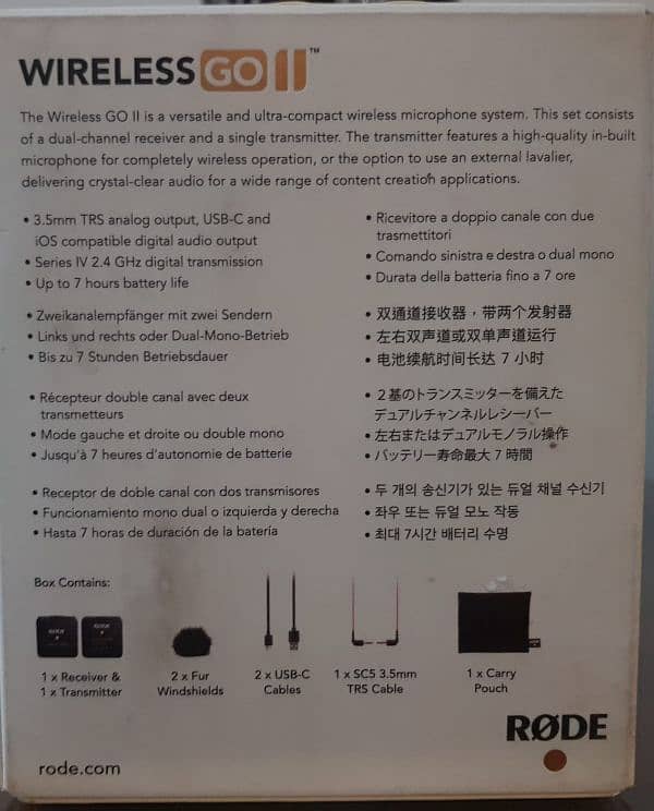 Rode Wireless Go 2 Microphone 1