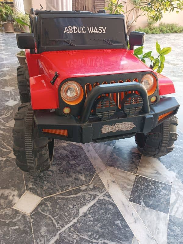 Electric Chargeable Jeep for Kids 0