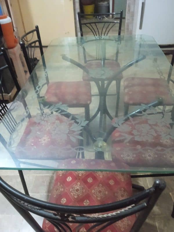 Glass Dining Table for 6 persons 2