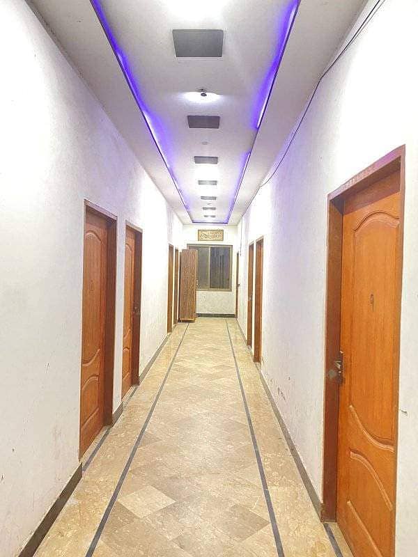 Running hostel building for rent setup for sale in Airlines society near Ucp university hostels area profitable building 0