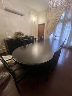 Dining Table with 10 Chairs