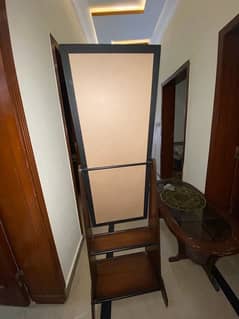 wooden standing mirror