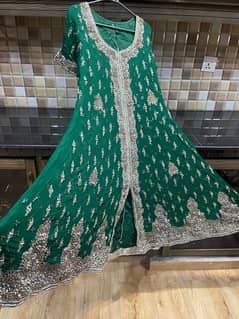 bottle green frock 0