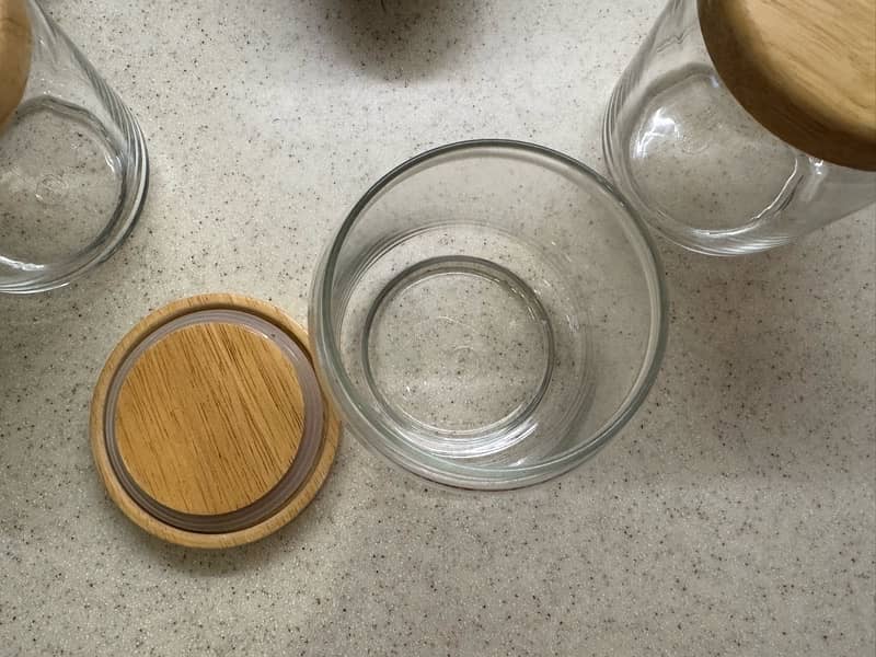 Kitchen glass jar set 2