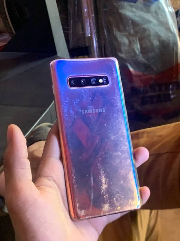 samsung galaxy s10+ golden colour 8/128 pta official approved 7