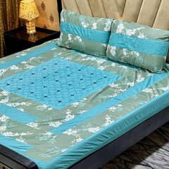 3 PCS COTTON SOTTON PATCHWORK DOUBLE BED SHEET AND DELIVERY AVAILABLE